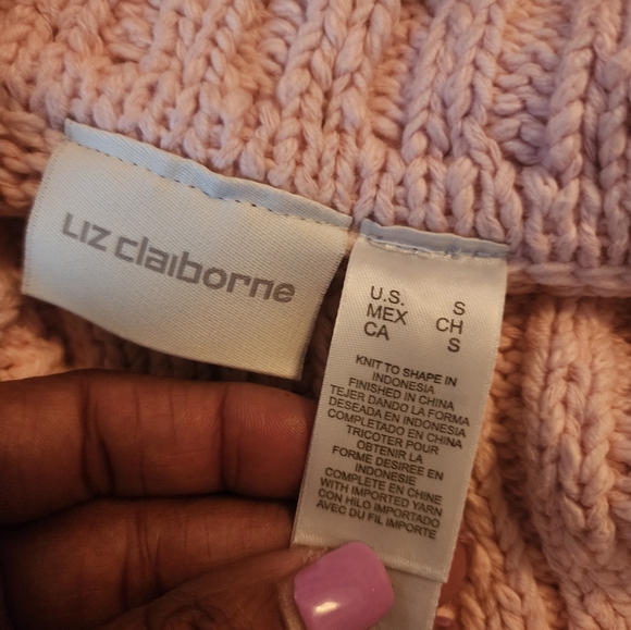 Liz Claiborne  Pink turtle neck sweater - Picture 8 of 9